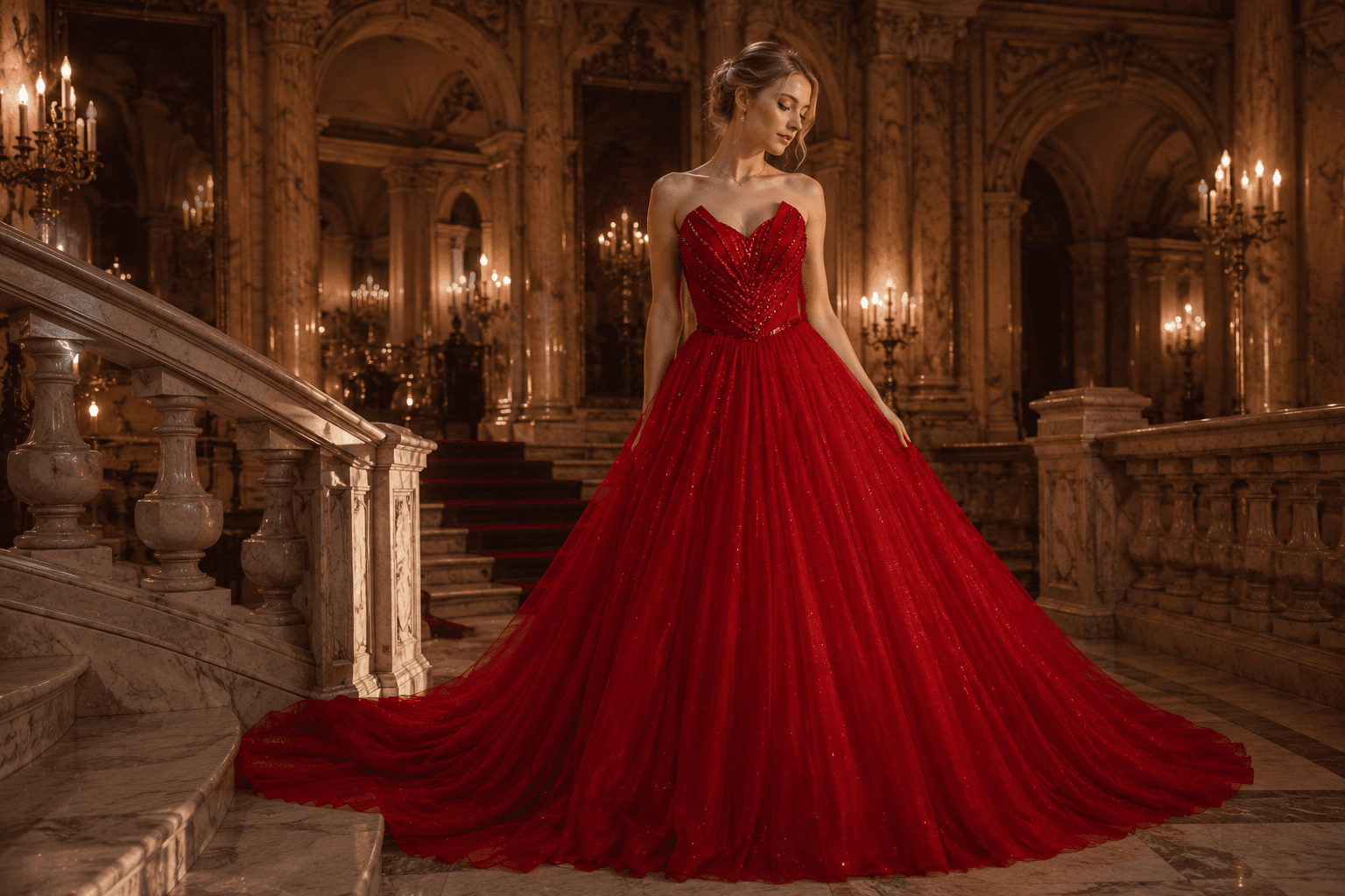 Valeria — Royal Couture in palace setting